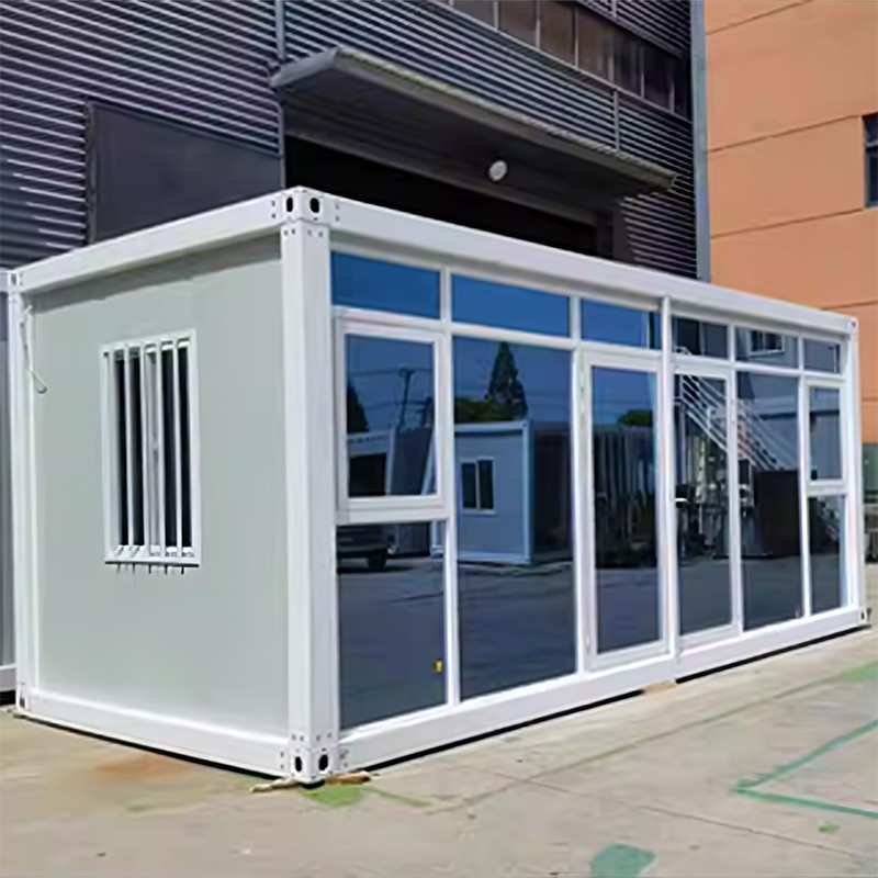 Yksikerroksinen lasikonttitalo Yksikerroksinen lasikonttitalo